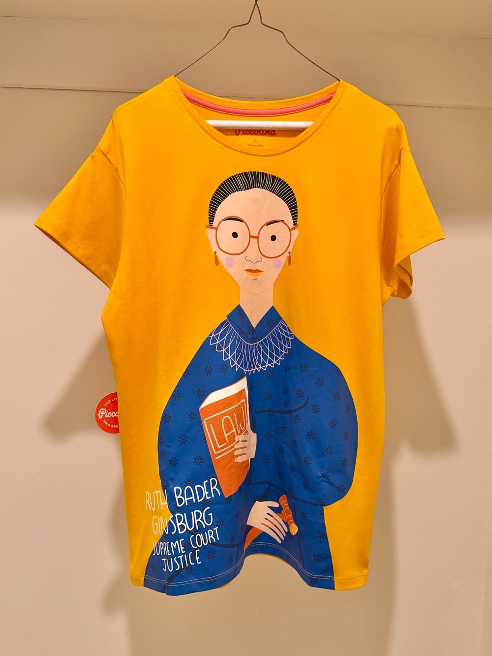 BNWT 🌼 Trailblazer x Piccolina Ruth Bader Ginsburg Crewneck Tee - Picture 2 of 6